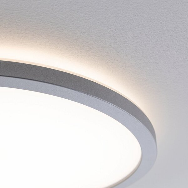 Lampa Sufitowa Paulmann, Atria Shine, ściemnialny, szary, salon, tworzywo sztuczne, nowoczesny