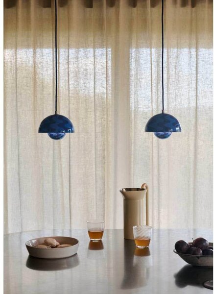 Lampa Wisząca &Tradition, Flowerpot VP10, ściemnialny, niebieski, salon, metal, design