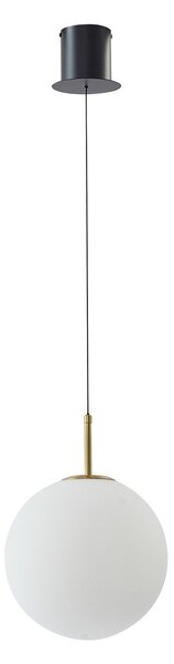 Lampa Wisząca Lucande, Joran, biały, jadalnia, szkło, nowoczesny