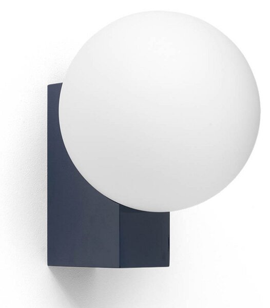 Lampa Ścienna &Tradition, ściemnialny, niebieski, salon, szkło, design