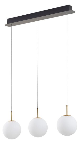Lampa Wisząca Lucande, Joran, biały, jadalnia, szkło, nowoczesny