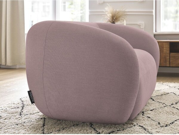 Różowa sofa z tkaniny szenilowej 160 cm Celine – Bobochic Paris