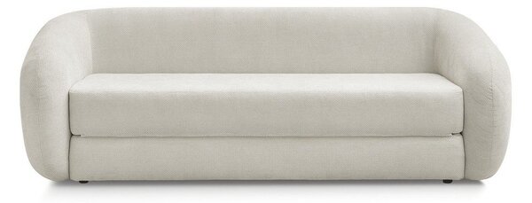 Beżowa rozkładana sofa z tkaniny szenilowej 228 cm Neyo – Bobochic Paris