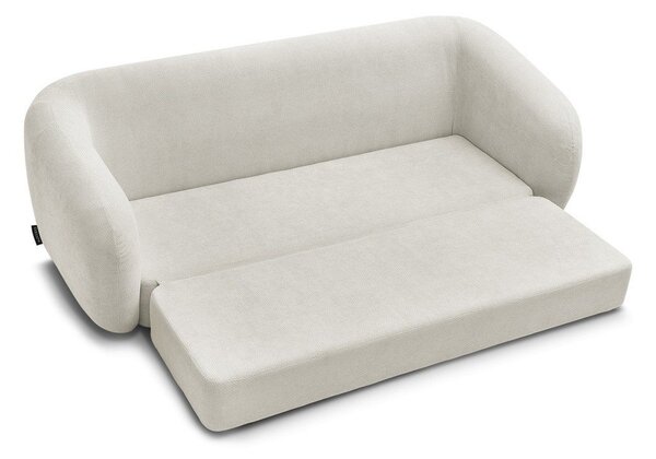 Beżowa rozkładana sofa z tkaniny szenilowej 228 cm Neyo – Bobochic Paris
