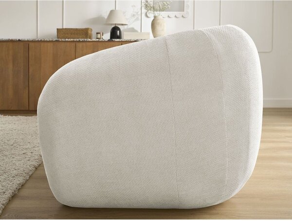 Beżowa rozkładana sofa z tkaniny szenilowej 228 cm Neyo – Bobochic Paris