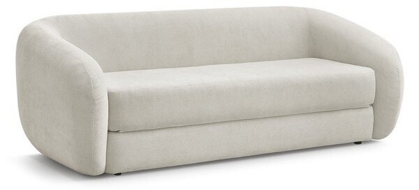 Beżowa rozkładana sofa z tkaniny szenilowej 228 cm Neyo – Bobochic Paris