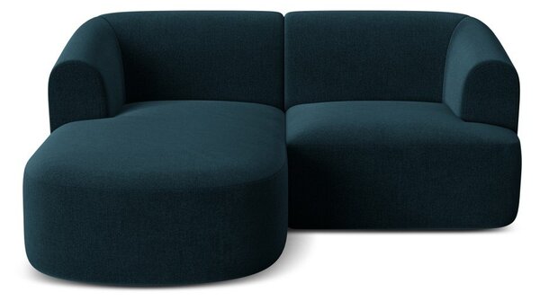 Morski aksamitny narożnik (lewostronny/z szezlongiem) Campi – Cosmopolitan Design