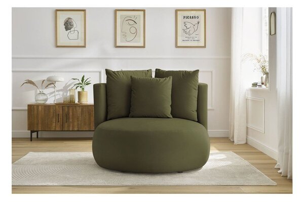 Zielony aksamitny fotel Cesar – Bobochic Paris