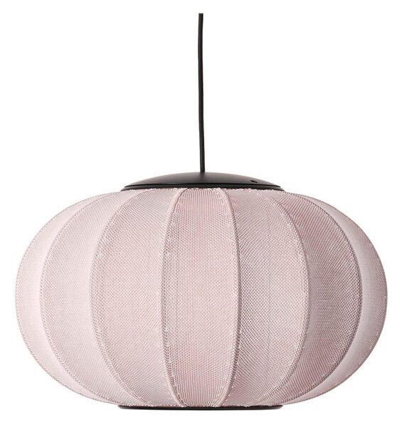 Lampa Wisząca Made By Hand, pudrowy róż, sypialnia, tkanina | tekstylia