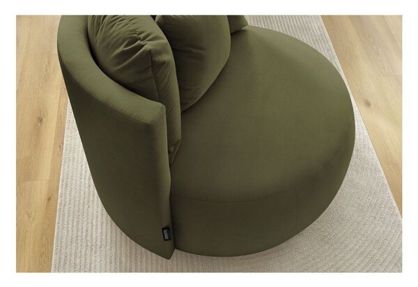 Zielony aksamitny fotel Cesar – Bobochic Paris