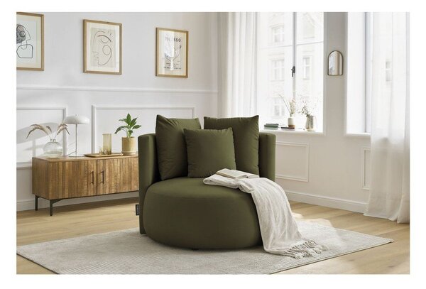 Zielony aksamitny fotel Cesar – Bobochic Paris