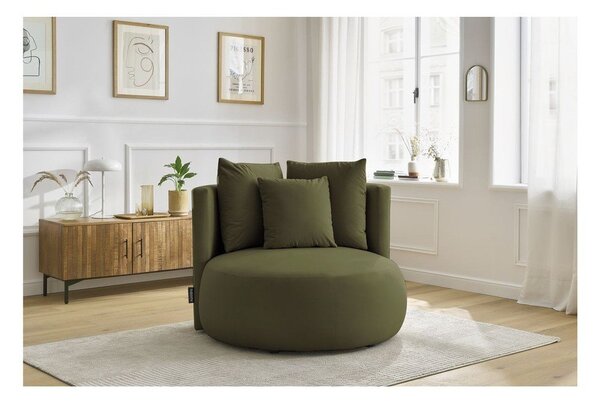 Zielony aksamitny fotel Cesar – Bobochic Paris