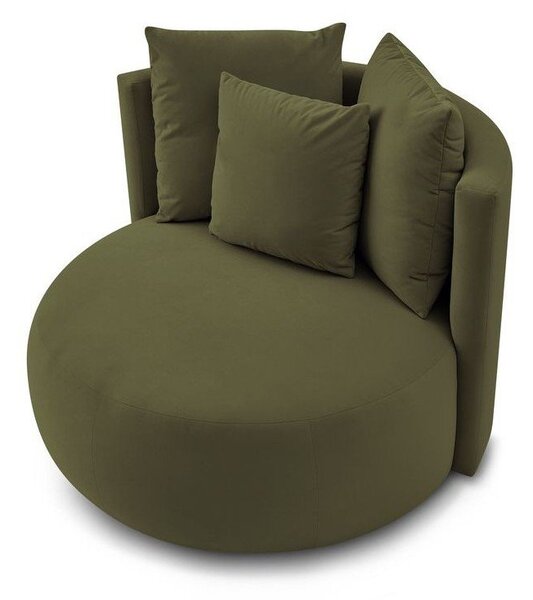 Zielony aksamitny fotel Cesar – Bobochic Paris