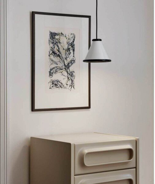 Belle Lampa Wisząca Ø15 Glossy White/Glossy Black - Belid