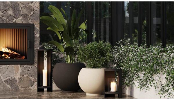 Zewnętrzna Lampa AYTM, czarny, sypialnia, aluminium