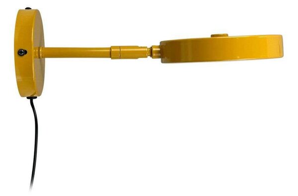 Lampa Ścienna Dyberg Larsen, żółty, sypialnia, metal
