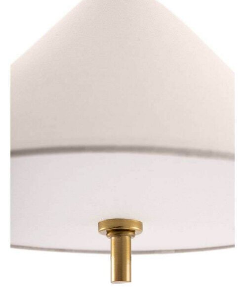 Lampa Wisząca Globen Lighting, IRIS, ściemnialny, beżowy, salon, tkanina | tekstylia, vintage