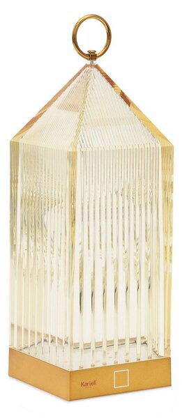 Zewnętrzna Lampa Kartell, Lantern, ściemnialny, żółty, balkon, tworzywo sztuczne, design