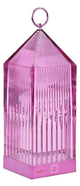 Zewnętrzna Lampa Kartell, Lantern, ściemnialny, fioletowy, balkon, tworzywo sztuczne, design