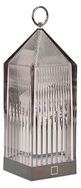Zewnętrzna Lampa Kartell, Lantern, ściemnialny, szary, balkon, tworzywo sztuczne, design