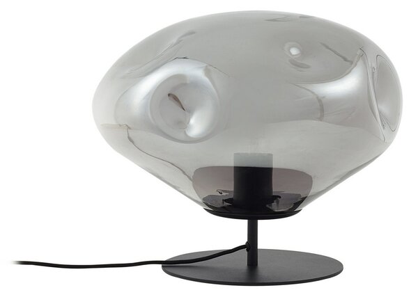 Lampa Stołowa Lindby, Lelia, szary, jadalnia, szkło, design