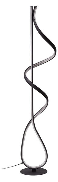 Lampa Podłogowa Lucande, Rodado, czarny, salon, metal, nowoczesny