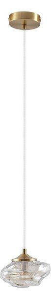 Lampa Wisząca Lindby, Piatra, ściemnialny, transparentny, salon, szkło, nowoczesny