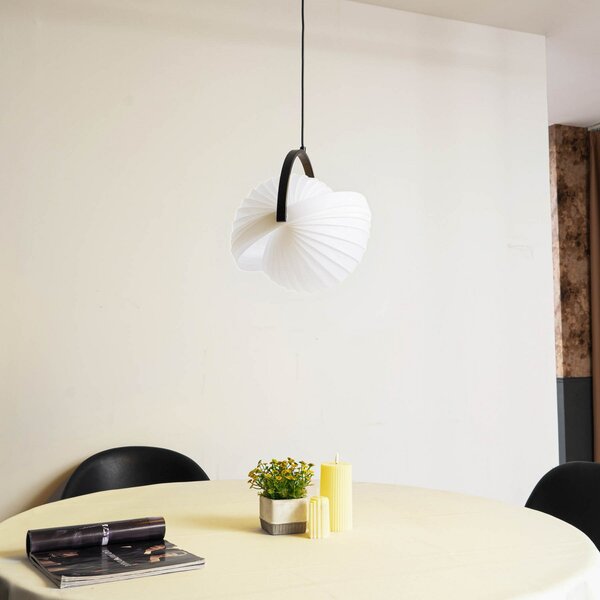 Lampa Wisząca Lucande, Helva, ściemnialny, biały, salon, tworzywo sztuczne, skandynawski