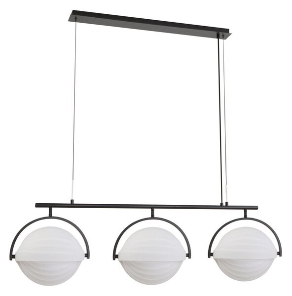 Lampa Wisząca Lucande, Helva, ściemnialny, biały, salon, tworzywo sztuczne, skandynawski