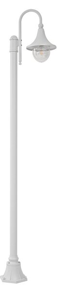 Zewnętrzna Lampa Lindby, Daphne, ściemnialny, biały, aluminium, antyczny