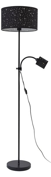 Lampa Podłogowa Lindby, Melanie, czarny, salon, metal, nowoczesny