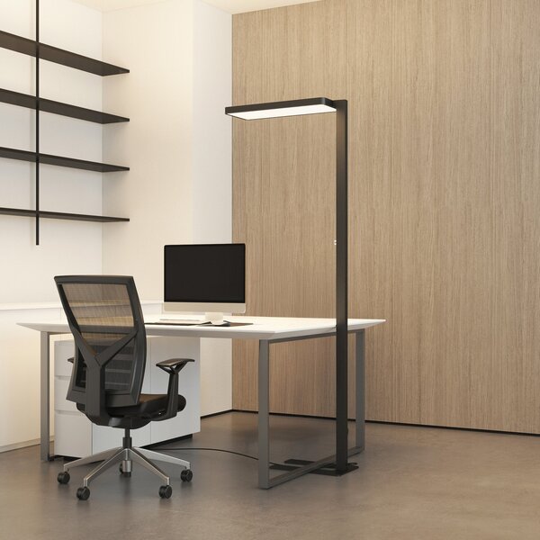 Lampa Podłogowa Arcchio, Timon, ściemnialny, czarny, gabinet | pracownia, aluminium, nowoczesny