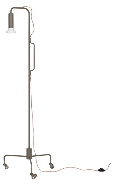 Lampa Podłogowa Hübsch, brąz rdzawy, salon, metal, design