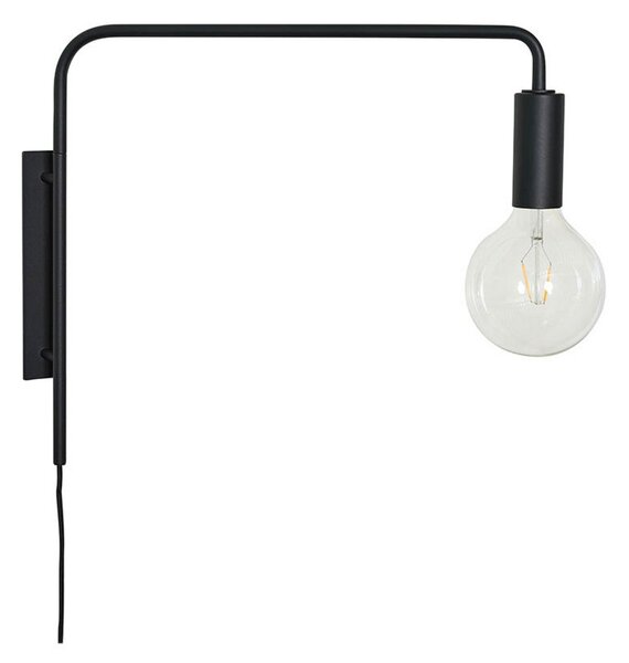 Lampa Ścienna Hübsch, czarny, salon, metal