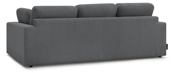 Ciemnoszara sztruksowa sofa 250 cm Belair – Bobochic Paris