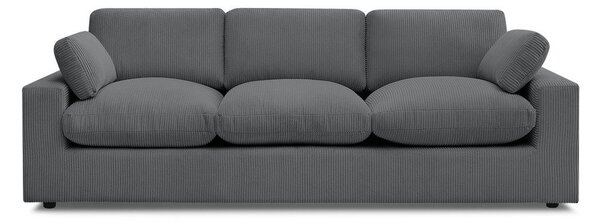 Ciemnoszara sztruksowa sofa 250 cm Belair – Bobochic Paris