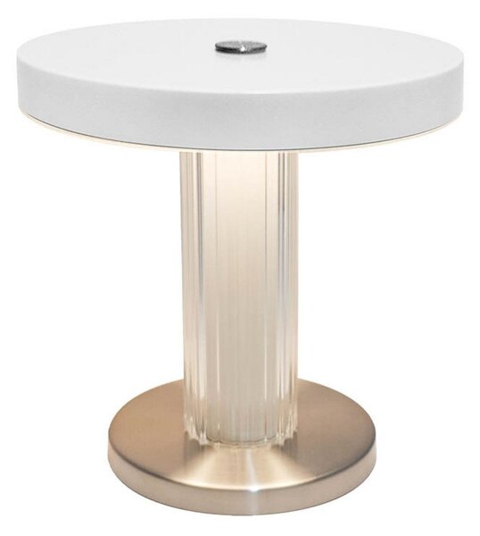 Lampa Stołowa DFTP by Nordlux, Trezzi, ściemnialny, biały, salon, metal, skandynawski