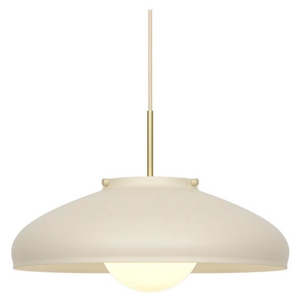 Lampa Wisząca DFTP by Nordlux, Latif, ściemnialny, beżowy, jadalnia, mosiądz, skandynawski