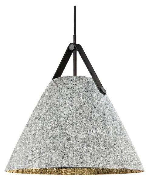 Lampa Wisząca DFTP by Nordlux, Strap, ściemnialny, szary, salon, tkanina | tekstylia, skandynawski