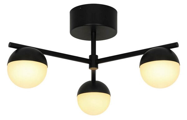 Lampa Sufitowa Nordlux, Contina, ściemnialny, czarny, salon, metal, skandynawski