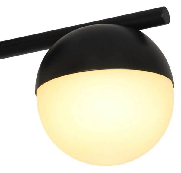 Lampa Sufitowa Nordlux, Contina, ściemnialny, czarny, salon, metal, skandynawski
