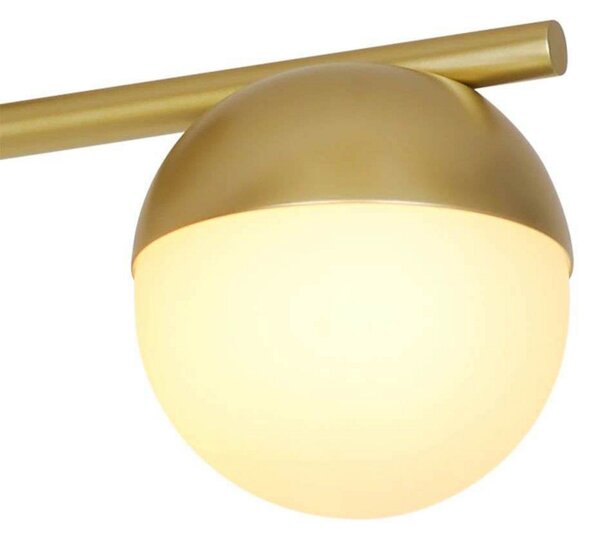 Lampa Sufitowa Nordlux, Contina, ściemnialny, złoty | mosiężny, salon, metal, skandynawski