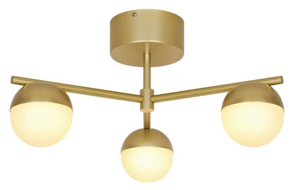 Lampa Sufitowa Nordlux, Contina, ściemnialny, złoty | mosiężny, salon, metal, skandynawski