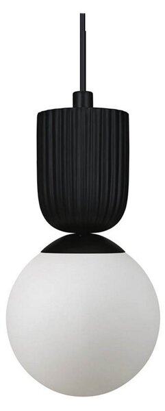 Lampa Wisząca Nordlux, Sadie, ściemnialny, czarny, salon, szkło, skandynawski