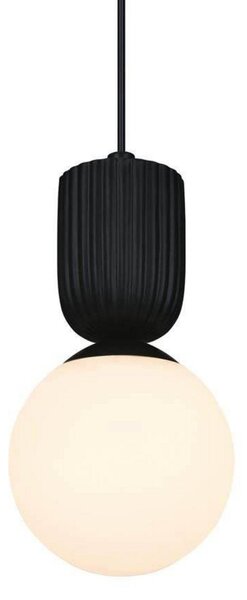 Lampa Wisząca Nordlux, Sadie, ściemnialny, czarny, salon, szkło, skandynawski