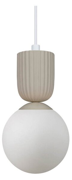 Lampa Wisząca Nordlux, Sadie, ściemnialny, beżowy, salon, szkło, skandynawski