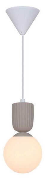 Lampa Wisząca Nordlux, Sadie, ściemnialny, beżowy, salon, szkło, skandynawski