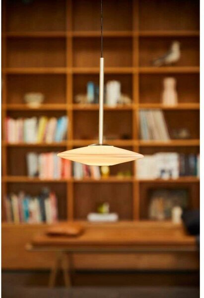 Lampa Wisząca LOOM DESIGN, ściemnialny, biały, salon, szkło, nowoczesny