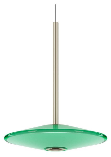 Lampa Wisząca LOOM DESIGN, ściemnialny, zielony, salon, szkło, nowoczesny
