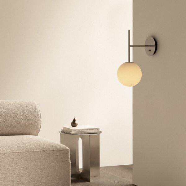 Lampa Ścienna Audo Copenhagen, TR Bulb Suspended, ściemnialny, biały, salon, szkło, design